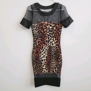 Gracie Leopard Print Dress Size Small